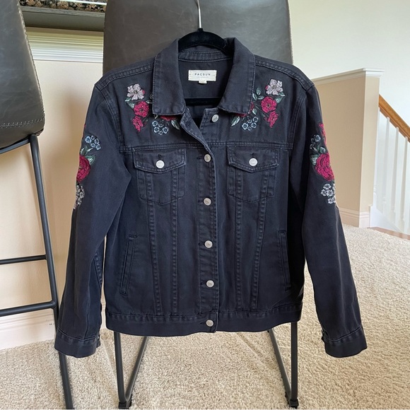 PacSun Jackets & Blazers - embroidered jacket